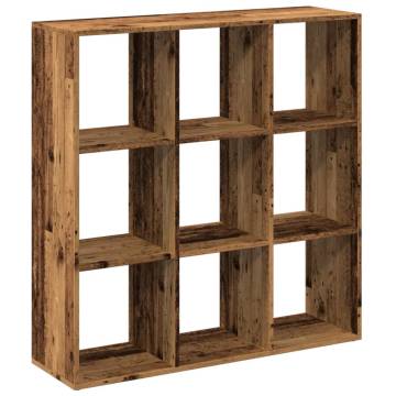  Room Divider Bookcase Old Wood 102x29x103.5 cm Engineered Wood