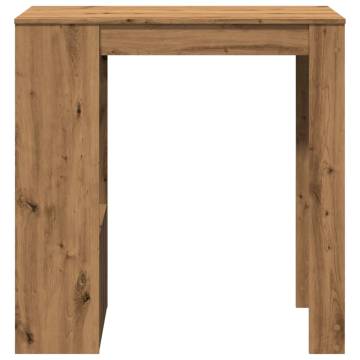  Bar Table with Racks Artisan Oak 102x50x103.5 cm Engineered Wood