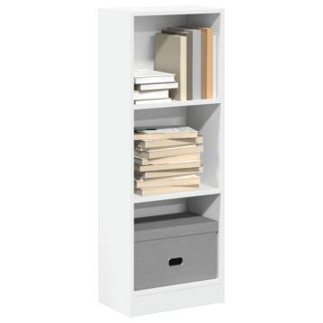  Bookcase White 40x24x109 cm Engineered Wood