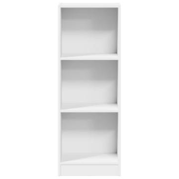  Bookcase White 40x24x109 cm Engineered Wood