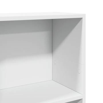  Bookcase White 40x24x109 cm Engineered Wood