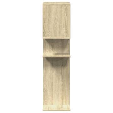  Room Divider Bookcase Sonoma Oak 92x29x112 cm Engineered Wood