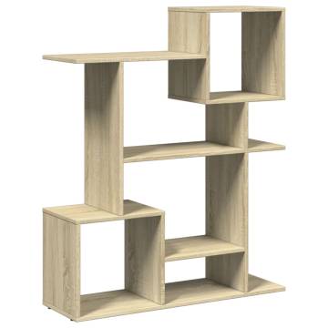  Room Divider Bookcase Sonoma Oak 92x29x112 cm Engineered Wood