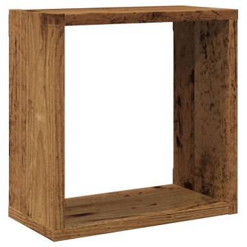  Wall Cube Shelves 6 pcs Old Wood 30x15x30 cm Engineered Wood