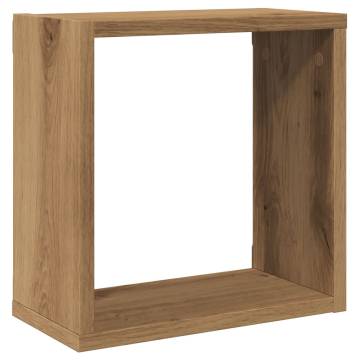  Wall Cube Shelves 6 pcs Artisan Oak 30x15x30 cm Engineered Wood