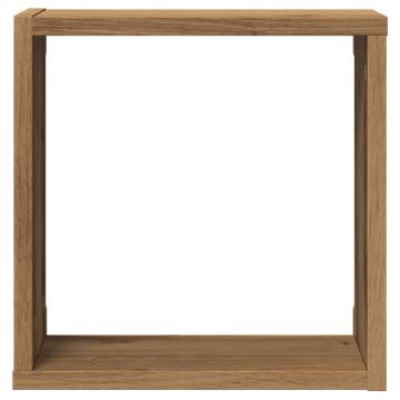  Wall Cube Shelves 6 pcs Artisan Oak 30x15x30 cm Engineered Wood