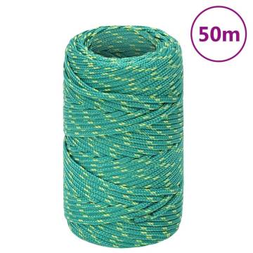  Boat Rope Green 2 mm 50 m Polypropylene