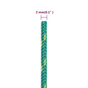  Boat Rope Green 2 mm 50 m Polypropylene