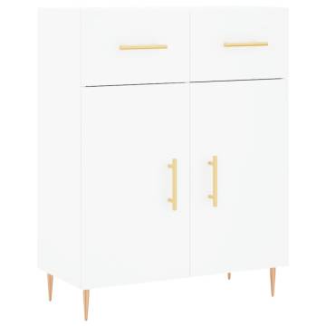 Highboard White 69.5x34x180 cm Engineered Wood