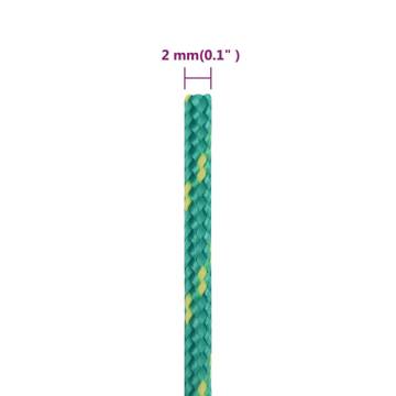  Boat Rope Green 2 mm 100 m Polypropylene