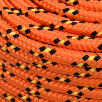 Boat Rope Orange 10 mm 25 m Polypropylene