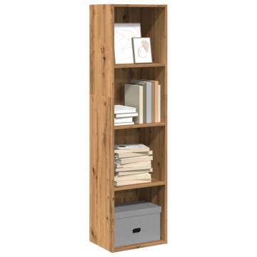  Bookcase Artisian Oak 40x30x152 cm Engineered Wood