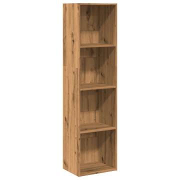  Bookcase Artisian Oak 40x30x152 cm Engineered Wood