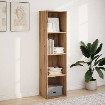  Bookcase Artisian Oak 40x30x152 cm Engineered Wood