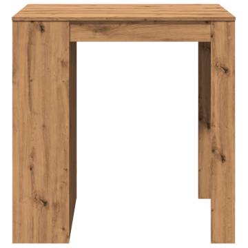  Bar Table Artisian Oak 102x70x103.5 cm Engineered Wood