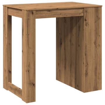  Bar Table Artisian Oak 102x70x103.5 cm Engineered Wood