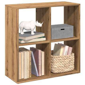  Room Divider Bookcase Artisan Oak 69.5x29x69.5 cm Engineered Wood