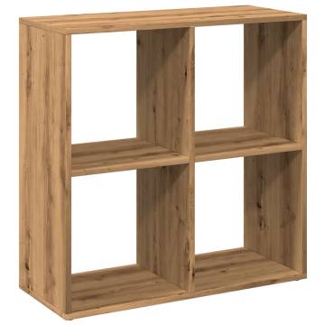  Room Divider Bookcase Artisan Oak 69.5x29x69.5 cm Engineered Wood