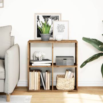  Room Divider Bookcase Artisan Oak 69.5x29x69.5 cm Engineered Wood