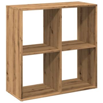  Room Divider Bookcase Artisan Oak 69.5x29x69.5 cm Engineered Wood