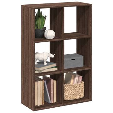  Room Divider Bookcase Brown Oak 69.5x29x103.5 cm Engineered Wood