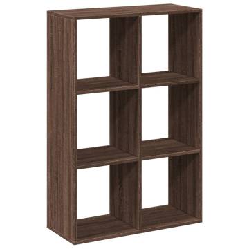  Room Divider Bookcase Brown Oak 69.5x29x103.5 cm Engineered Wood