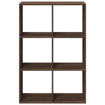  Room Divider Bookcase Brown Oak 69.5x29x103.5 cm Engineered Wood