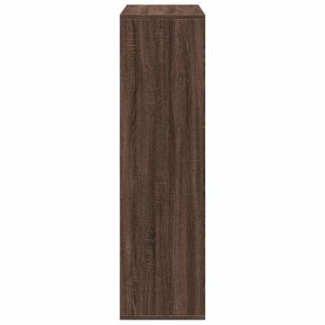  Room Divider Bookcase Brown Oak 69.5x29x103.5 cm Engineered Wood