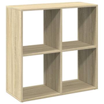  Room Divider Bookcase Sonoma Oak 69.5x29x69.5 cm Engineered Wood