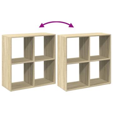  Room Divider Bookcase Sonoma Oak 69.5x29x69.5 cm Engineered Wood