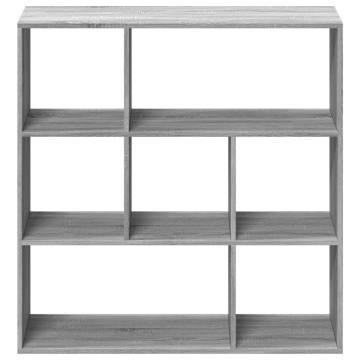  Room Divider Bookcase Grey Sonoma 102x29x103.5 cm Engineered Wood