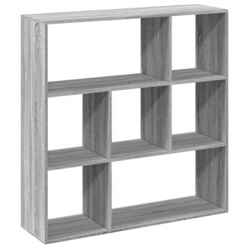  Room Divider Bookcase Grey Sonoma 102x29x103.5 cm Engineered Wood