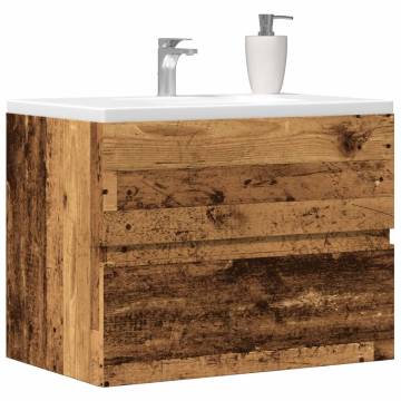  Bathroom Cabinet Old Wood 60x38.5x45 cm Engineered Wood