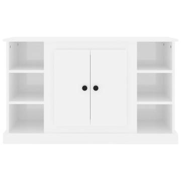 Sideboard High Gloss White 100x35.5x60 cm Engineered Wood