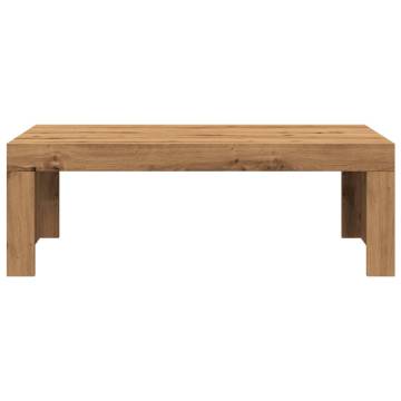  Coffee Table Artisan Oak 102x50x35 cm Engineered Wood