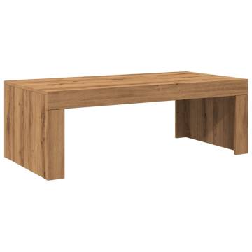  Coffee Table Artisan Oak 102x50x35 cm Engineered Wood