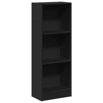  Bookcase Black 40x24x109 cm Engineered Wood