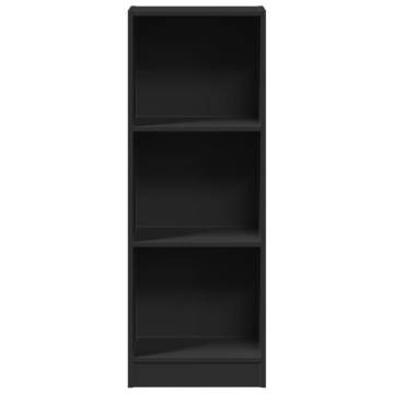  Bookcase Black 40x24x109 cm Engineered Wood