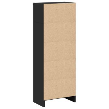  Bookcase Black 40x24x109 cm Engineered Wood