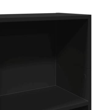  Bookcase Black 40x24x109 cm Engineered Wood