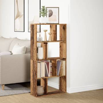  Bookcase Old Wood 60x20x120 cm Engineered Wood