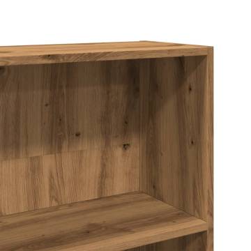  Book Cabinet Artisian Oak 80x30x189 cm Engineered Wood