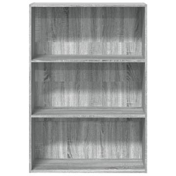  Bookcase Grey Sonoma 80x30x114 cm Engineered Wood