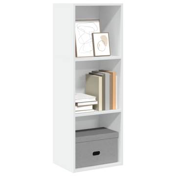  Bookcase White 40x30x114 cm Engineered Wood