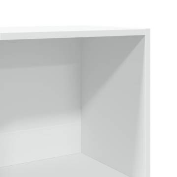  Bookcase White 40x30x114 cm Engineered Wood