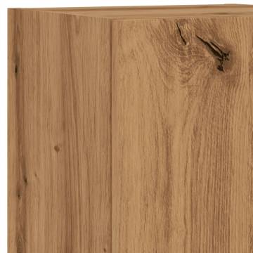  TV Cabinets with LED Lights 2 pcs Artisian Oak 30.5x30x102 cm