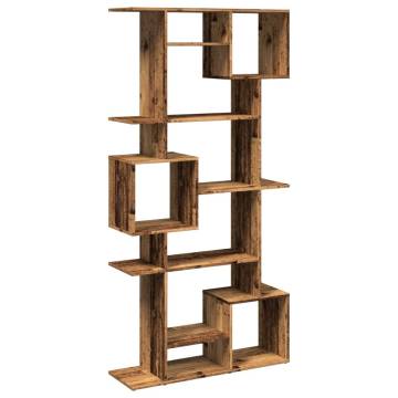  Book Cabinet Old Wood 92x29x188 cm Engineered Wood