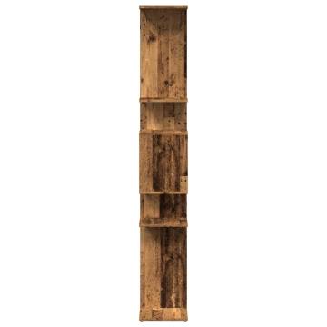  Book Cabinet Old Wood 92x29x188 cm Engineered Wood