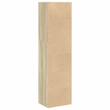  Bookcase Sonoma Oak 40x30x152 cm Engineered Wood