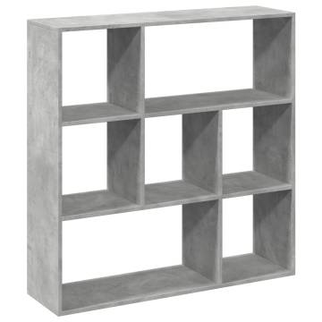  Room Divider Bookcase Concrete Grey 102x29x103.5 cm Engineered Wood